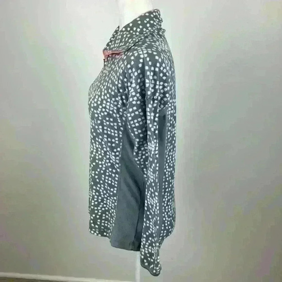 Columbia Light Grey Pullover Fleece Jacket Size M - Picture 3 of 10